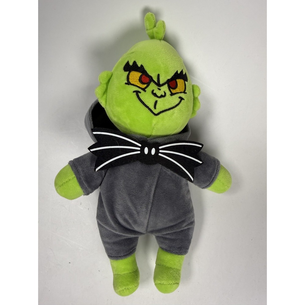 Grinch x Jack Skellington Plush Toy Holiday Stuffed Nightmare Before Christmas